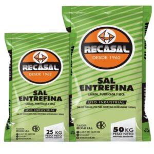 Palet x 60 Bolsas de 25kg de SAL ENTREFINA LAVADA - SECA - PURIFICADA