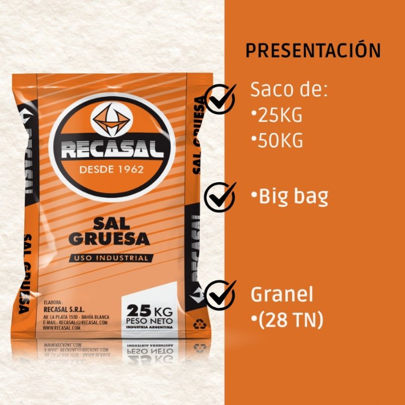 Palet x 30 bolsas de 50kg de SAL GRUESA - Imagen 3
